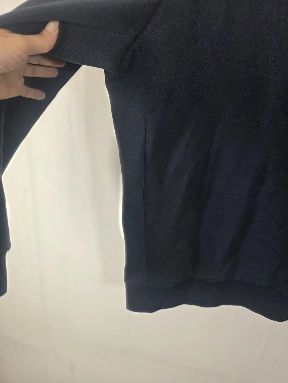 Polo Ralph Lauren Navy Blue Snap Button Mock Neck Sweatshirt Pullover XXL